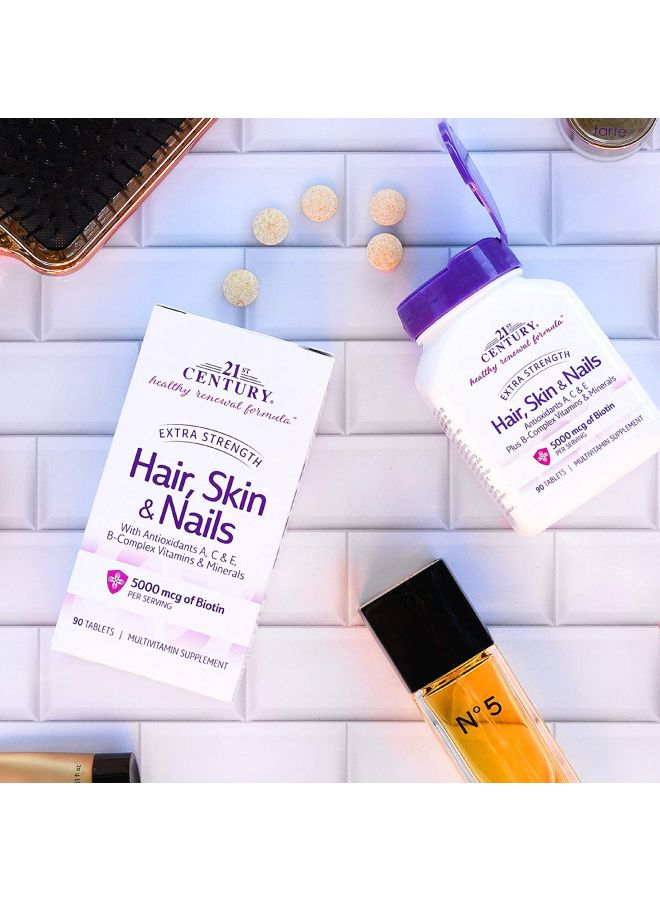 21st Century Hair, Skin And Nails Dietary Supplement - 90 Tablets - Image 5